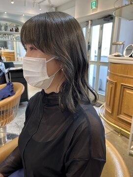 ロンド シャルム 吉祥寺(Lond charme) 韓国風カーキ グレージュボブ