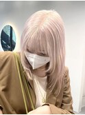 ミルクティーベージュダブルカラーケアブリーチインナーカラー
