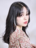 ハツメイ 川崎西口店(HATSUMEI)&nbsp;★イメチェン黒髪★長めバング　うるツヤロング【髪質改善】