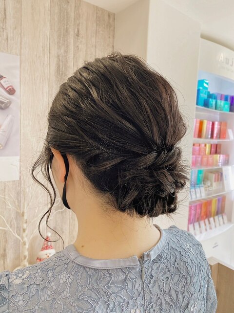 結婚式お呼ばれモテ髪ヘアヘアアレンジ 結婚式/二次会/成人式#1