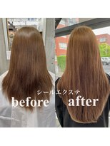 ヘアー アイス 御器所本店(HAIR ICI)&nbsp;20代30代大人可愛いシールエクステナチュラルベージュ