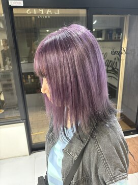 ラピス 大宮(Lapis) パープル×ブラックエンドカラー♪