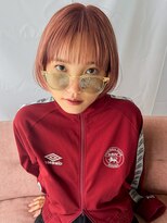 デビュー ヘアーメイク デザインカラー/レイヤーカット/ウェットヘア/オリーブベージュ