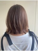 レイヤーボブ○外ハネボブ○マロンベージュ○ベージュブラウン