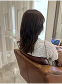 【ミディアム】【巻き髪】【ベージュ】