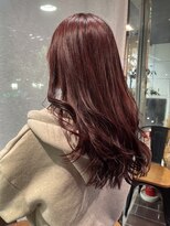 ヘアーアンドメイク ビス(HAIR&MAKE bis)&nbsp;ブリーチなしダブルカラーで作るワインレッド【黒田あさみ】
