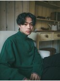 センター分けショート