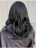 暗髪／冬カラー／ブルーブラック／ネイビー