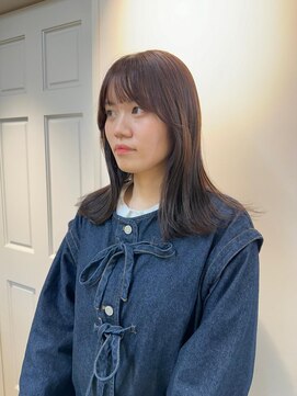 テトラ バイ ネオリーブ 横浜西口店(tetra by neolive) 艶ブラウン　前髪カット