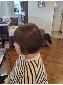 40代50代ショートボブウルフカットボブウルフ韓国ネビージュ