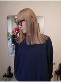 【ミルクティーベージュ/阿部達哉】ブリーチ/ケアブリーチ