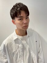 ハニー 町田(HONEY) スパイキーショートツーブロック韓国マッシュブルーブラック3
