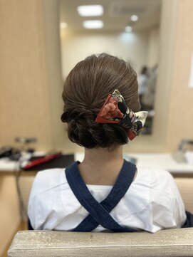 美容室 ルミネ お祭りヘアセット