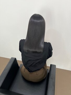 イオエ 西梅田(ioe) ブリーチなしカラー／髪質改善/ミルクティーベージュ/小顔へア