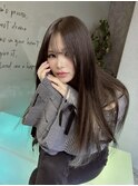 オリーブベージュ×インナーカラー