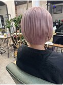 ブリーチ ブリーチリタッチ ペールピンクダブルカラー白髪ぼかし