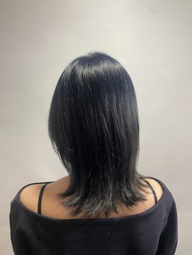 クロード モネ 吉祥寺店(Claude MONET) 【木賀 絵莉子】透明感ブリーチありブルーブラック/ウルフ