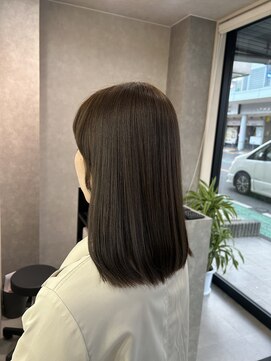 ブリーチなしダブルカラー/オリーブベージュ