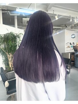 ディープラベンダー/透明感カラー/ブリーチあり