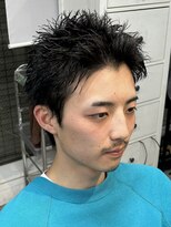 フィフス 原宿(fifth)&nbsp;渋谷ツイストスパイラルパーマメンズカットスパイキーショート