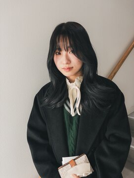 ミリヘアー(mili hair) ダークアッシュ×韓国巻き