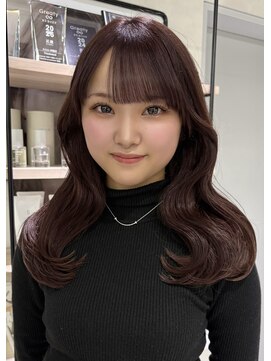 キートス(Kiitos) 【カシスブラウン×ウェーブスタイル】