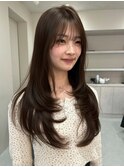 札幌大通レイヤーカットハッシュカット髪質改善韓国ボブ顔周り