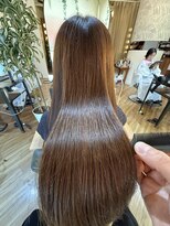 バーチ ウシワカマル(BIRCH ushiwakamaru) 超高濃度水素ケアストレート+カラー☆圧倒的技術のロングヘア