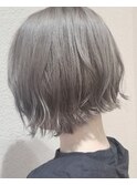 グレーアッシュ×ダブルカラーならではの透明感