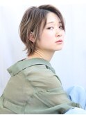 【lagoon 田辺佳菜】ショートネオウルフ×透明感ベージュカラー