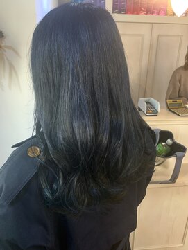 マリアバイアフロート(Maria by AFLOAT) 【お客様スタイル】ブリーチ必須！ブルーブラック