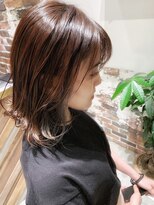 ビューティーマーケット アングゥ イオンモール名取(BEAUTY MARKET ungu)&nbsp;ピアスカラーボブ_セミウェットスタイル