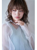 リアン(Lien)&nbsp;Lien☆小顔セミウェットウェーブパーマ×シースルーバング　立川