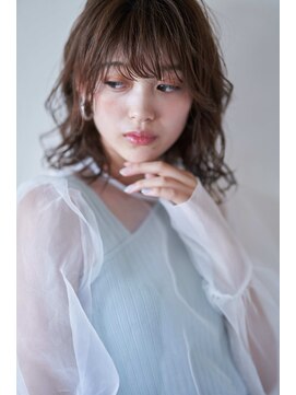 ルーク 立川(LUK) Lien☆小顔セミウェットウェーブパーマ×シースルーバング　立川