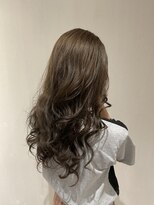 アフィックス ヘア 水天宮前店(affix hair)&nbsp;大人かわいいモカベージュ×艶ラフウェーブ