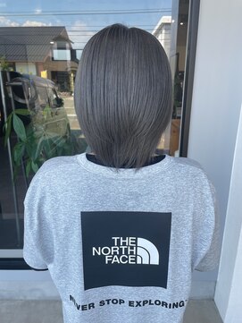 ナンバー(number+) 透明感カラー20代30代ダブルカラーブリーチシルバーアッシュ