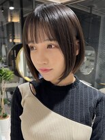 ティア(Tia.)&nbsp;（ボブヘア　髪質改善トリートメント　縮毛矯正　グレージュ）