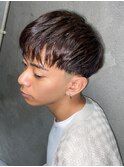 ba815短髪黒髪ツーブロック刈り上げ韓国ヘアーおしゃれショート