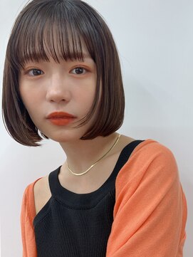 サンドシーン(sand scene) 20代30代40代丸みショートボブマッシュ前下がりレイヤー