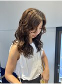 パーマヘア　ウェーブパーマ　レディースパーマ　
