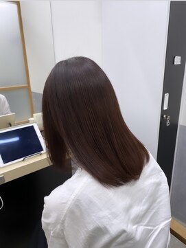 フレームプラス 御堂筋難波店(FRAME +) ナチュラルストレート×暖色ブラウン