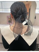 ミラ(Mila)&nbsp;リボンアレンジ♪ふんわりシニヨン