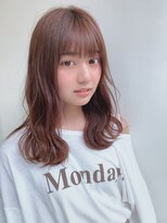 アンブル リュクス 池袋(amble luxe)&nbsp;くびれセミロング/垢抜け/ミルクティー/顔周り／髪質改善