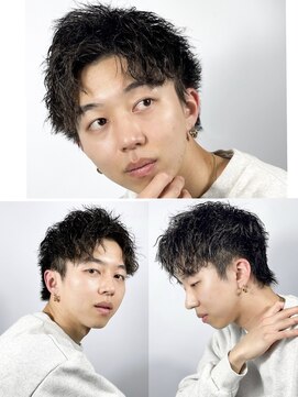 ヒロギンザ 大阪本店(HIRO GINZA) メンズショート×ウルフ×ツイストスパイラル