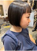 ぱっつんボブ　お子様カット　女の子カット　キッズカット