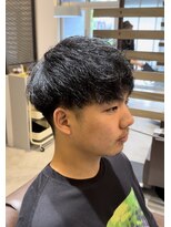 ノイセル(Noisyle)&nbsp;前下がりマッシュツイストスパイラルパーマ