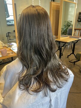 ムード マグ レーベル 南松本(MOOD Mag Label) 20代30代40代ブリーチなしオリーブグレージュ