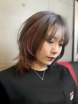 ヲタクに美容室は難しい。 レイヤーstyle×グレー×pink