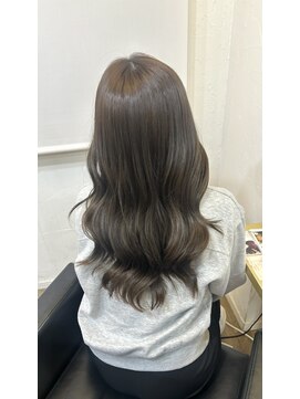 イオエ(ioe) 黒髪/ボブルフ/ネビージュ/小顔/ワンレン/髪質改善/グレージュ