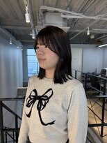 ヌープヘアーアイス(NUUP.hair ici)&nbsp;小顔似合わせカットオリーブベージュ透明感艶感カラーレイヤー